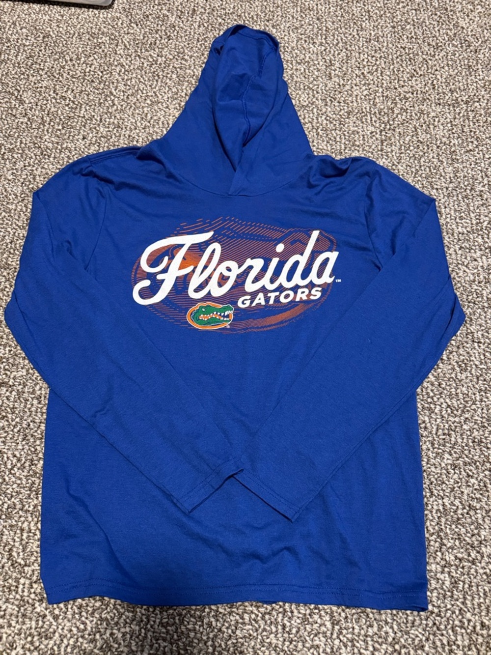 District Royal Blue Florida Gators Hoodie with White & Orange Graphic